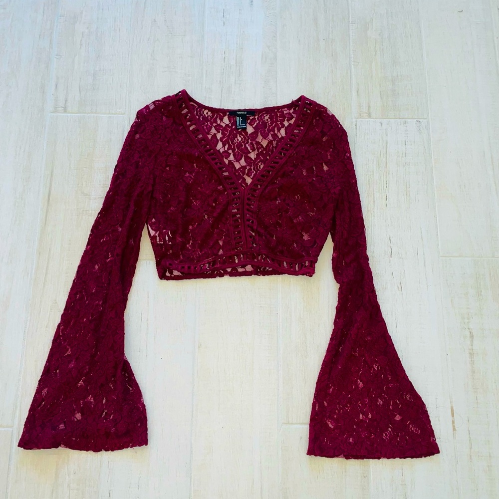 See through lace style top
